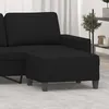 Image de Repose-pied Noir 70x55x41 Cm Tissu Microfibre Vidaxl