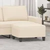 Image de Repose-pied Beige 70x55x41 Cm Tissu Microfibre Vidaxl