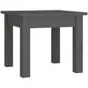 Image de Table Basse Gris 35x35x30 Cm Bois Massif De Pin Vidaxl