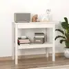 Image de Table Console Blanc 80x40x75 Cm Bois De Pin Solide Vidaxl