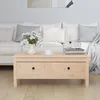 Image de vidaXL Table basse 100x50x40 cm Bois massif de pin 814604