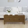 Image de vidaXL Table basse Marron miel 100x50x40 cm Bois massif de pin 814607