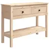 Image de Vidaxl table console 100x35x75 cm bois massif de pin