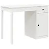 Image de Bureau Blanc 100x50x75 Cm Bois Massif De Pin Vidaxl