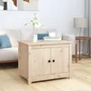 Image de Table Basse 71x49x55 Cm Bois Massif De Pin Vidaxl