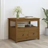 Image de Table Basse Marron Miel 71x49x55 Cm Bois Massif De Pin Vidaxl