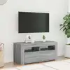 Image de Meuble Tv Avec Lumières Led Sonoma Gris 90x35x40 Cm Vidaxl