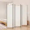 Image de Cloison De Séparation 5 Panneaux Blanc 250x200 Cm Tissu Vidaxl