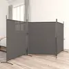 Image de Cloison De Séparation 3 Panneaux Anthracite 525x180 Cm Tissu Vidaxl