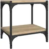 Image de Meuble Tv Chêne Sonoma 40x33x41 Cm Bois D'ingénierie Et Acier Vidaxl