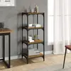Image de Bibliothèque Chêne Fumé 40x33x100 Cm Bois D'ingénierie Vidaxl