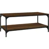 Image de Table Basse Chêne Marron 100x50x40 Cm Bois D'ingénierie Vidaxl