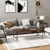 Image de Table Basse Chêne Marron 100x50x35 Cm Bois D'ingénierie Vidaxl