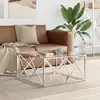 Image de Table Basse 80x80x40 Cm Acier Inoxydable Et Verre Vidaxl