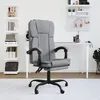 Image de Fauteuil Inclinable De Bureau Gris Clair Tissu Vidaxl