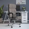 Image de Fauteuil Inclinable De Bureau Taupe Tissu Vidaxl