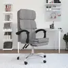 Image de Fauteuil Inclinable De Bureau Gris Clair Tissu Vidaxl