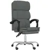 Image de Fauteuil Inclinable De Bureau Gris Foncé Tissu Vidaxl