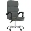 Image de Vidaxl fauteuil inclinable de bureau gris foncé tissu
