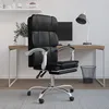 Image de Fauteuil Inclinable De Bureau Noir Similicuir Vidaxl