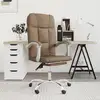 Image de Fauteuil Inclinable De Bureau Marron Tissu Vidaxl
