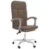 Image de Vidaxl fauteuil inclinable de bureau marron tissu