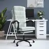 Image de Fauteuil Inclinable De Bureau Gris Clair Velours Vidaxl