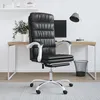 Image de vidaXL Fauteuil Inclinable de Bureau Siège Inclinable Chaise dOrdinateur Dossier et Repose-pied Réglables Meuble de Bureau 349653
