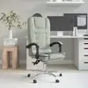 Image de Fauteuil De Massage Inclinable De Bureau Gris Clair Velours Vidaxl