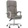 Image de Fauteuil De Massage Inclinable De Bureau Taupe Tissu Vidaxl