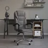 Image de Fauteuil Inclinable De Bureau Gris Similicuir Vidaxl