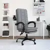 Image de Fauteuil Inclinable De Bureau Gris Clair Tissu Vidaxl