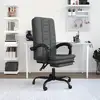 Image de Fauteuil Inclinable De Bureau Gris Foncé Tissu Vidaxl