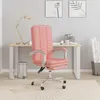 Image de Fauteuil Inclinable De Bureau Rose Similicuir Vidaxl