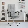 Image de Fauteuil Inclinable De Bureau Gris Clair Tissu Vidaxl