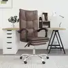 Image de Fauteuil Inclinable De Bureau Marron Similicuir Vidaxl
