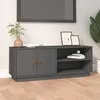Image de vidaXL Meuble TV Gris 105x34x40 cm Bois de pin massif 818222
