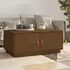 Image de Table Basse Marron Miel 80x50x35 Cm Bois Massif De Pin Vidaxl