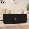 Image de Table Basse Noir 100x50x41 Cm Bois Massif De Pin Vidaxl