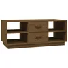 Image de Table Basse Marron Miel 100x50x41 Cm Bois Massif De Pin Vidaxl