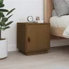 Image de Table De Chevet Marron Miel 40x34x45 Cm Bois De Pin Massif Vidaxl