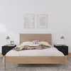 Image de Tables De Chevet 2 Pcs Noir 40x34x35 Cm Bois De Pin Massif Vidaxl
