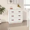 Image de Buffet Blanc 80x40x75 Cm Bois Massif De Pin Vidaxl