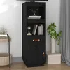 Image de Buffet Haut Noir 34x40x108,5 Cm Bois Massif De Pin Vidaxl