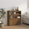 Image de 820165 vidaXL Buffet haut Marron miel 100x40x108 5 cm Bois massif de pin