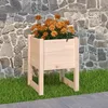 Image de 822107 vidaXL Jardinière 40x40x525 cm Bois massif de pin