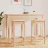 Image de Chaises De Bar Lot De 2 40x40x78 Cm Bois De Pin Solide Vidaxl