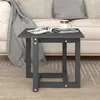 Image de vidaXL Table basse Gris 50x50x45 cm Bois massif de pin 822174