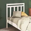 Image de Tête De Lit Blanc 95x4x100 Cm Bois Massif De Pin Vidaxl