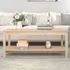 Image de Table Basse 110x55x45 Cm Bois Massif De Pin Vidaxl